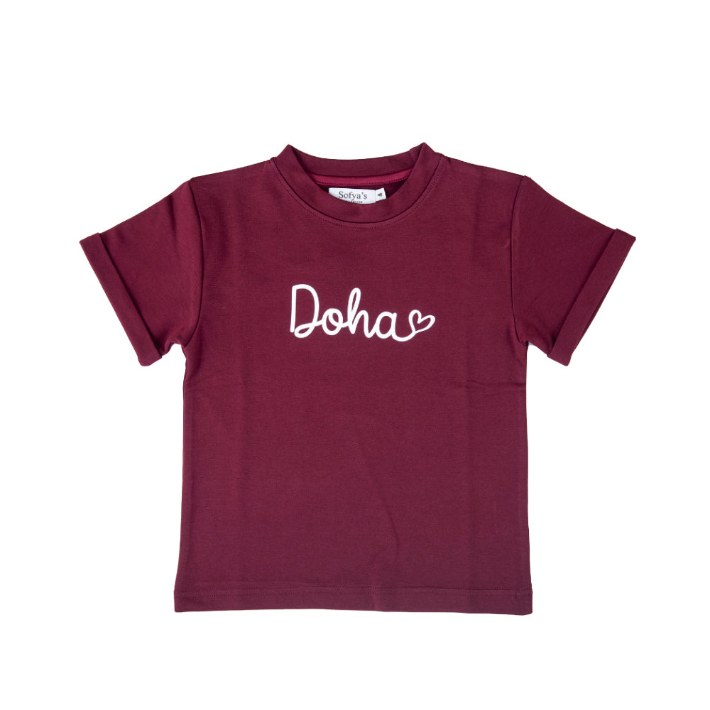 Qatar Bordeaux T-Shirt