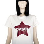 Sofya Women's White Round Neck T-Shirt  TB0031