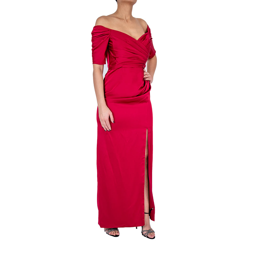 Theia Sienna Off-the-Shoulder Gown