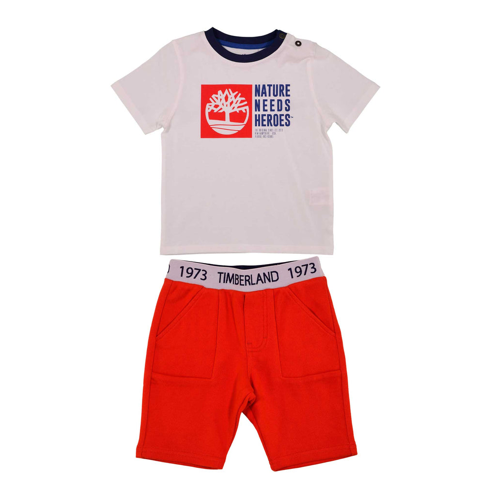 Timberland Kids Baby Boy's Logo  T-Shirt and Shorts Set