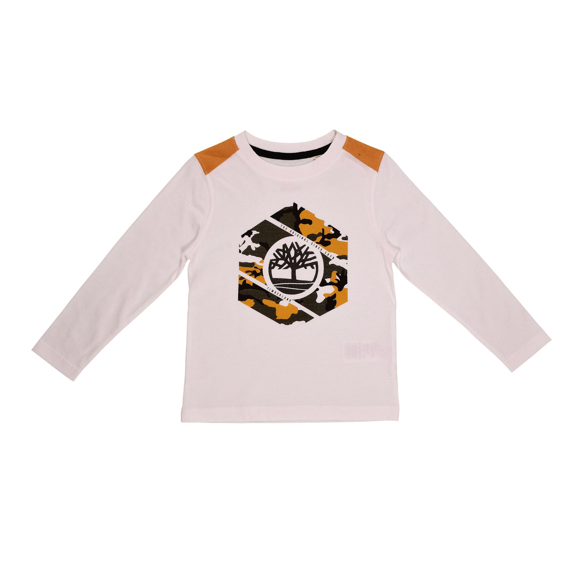 Timberland Kids Boy's White Long Sleeve T-Shirt