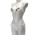 Twinset Embroidered Push-Up Bikini Top