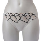 Twinset Floral Tulle G-String With Heart Pattern