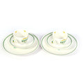 Hutschenreuther Set 6 Pcs  Hearts Green  Garden