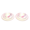 Hutschenreuther Set 6 Pcs  Hearts Rose  Birds