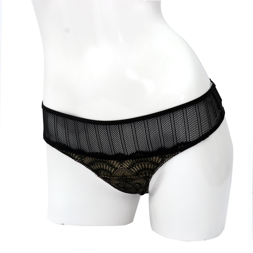 Yamamay G-String Shaped French Knickers Black