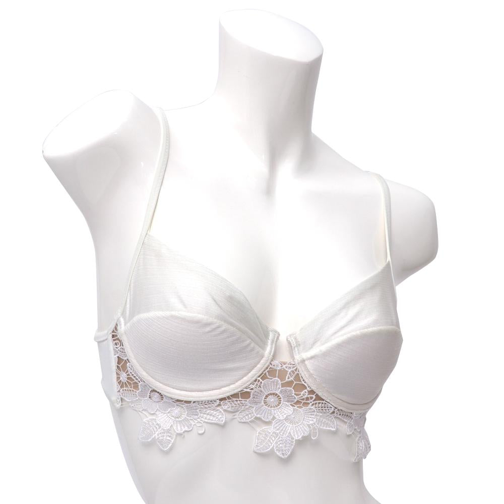 Yamamay Padded Bustier Swimsuit Top  White Small