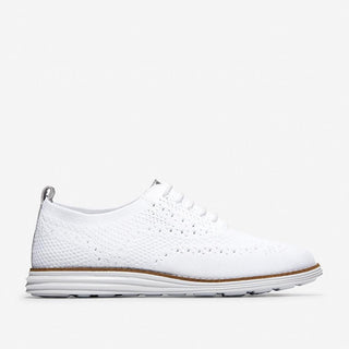 Cole Haan OriginalGrand Stitchlite Wing Oxford: Optic White Knit / Optic White