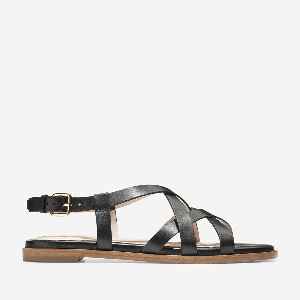 Cole Haan Analeigh Grand Strappy Sandal Black Leather