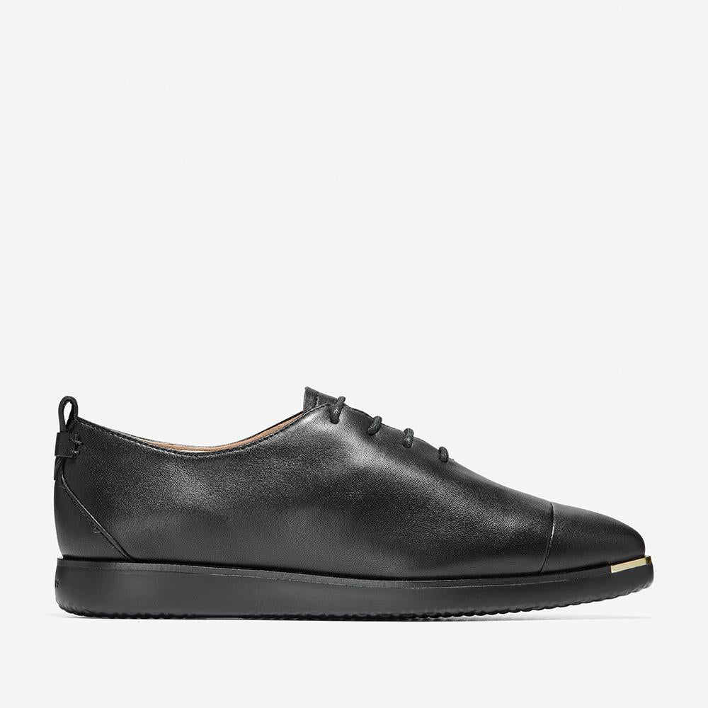 حذاء كول هان جراند امبشن بأربطة جلد أسود / أسود مقاس 9.5