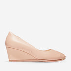 Cole Haan Grand Ambition Wedge (75mm) Mahogany Rose Leather/ Mahogany Rose / Brushed Gold