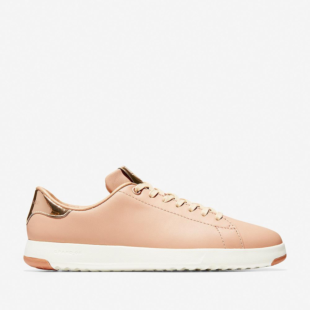 Cole Haan GrandPro Tennis Sneaker Mahogany Rose Leather/Rose Gold/Optic White
