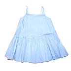 Mimisol Sleeveless Floral-Eyelet Blue Dress