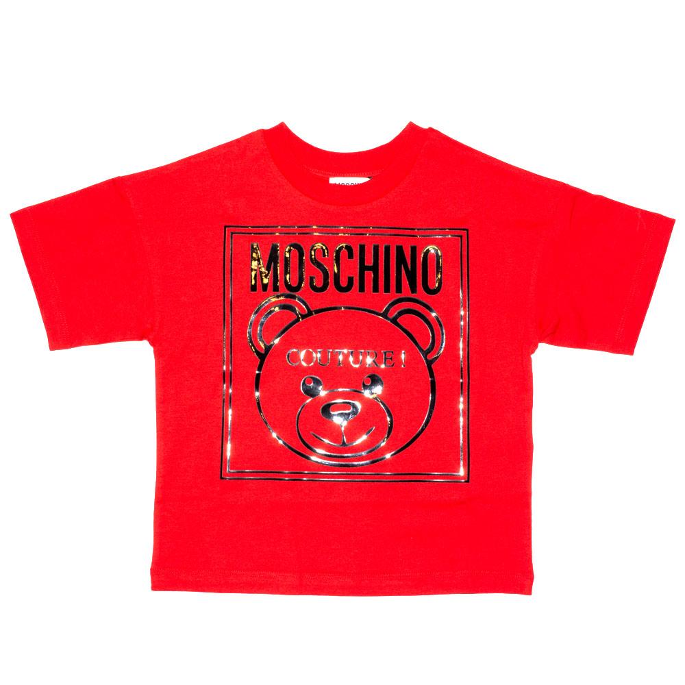 Moschino Red Cotton Logo T-Shirt